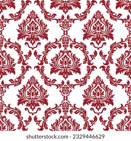 Elemento vectorial vintage de patrón floral sin soldadura. Fondo de patrón sin fisuras del amortiguador vector. Papel tapiz de Damask.  Motivo turco, indio, islam, árabe.