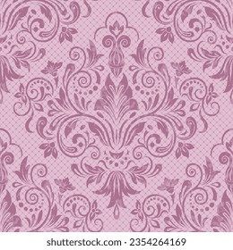 Vector vintage floral seamless pattern element. Vector damask seamless pattern background. Damask wallpaper. Turkish, Indian