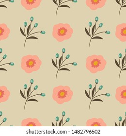 vector vintage flower pattern wallpaper background invitation