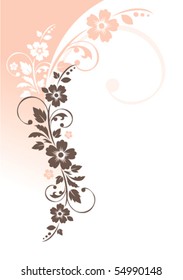 Vector. Vintage flowers