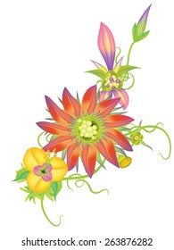 Vector vintage flowers eps10