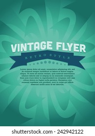 Vector vintage flyer design