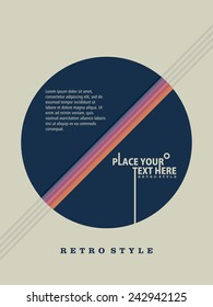 Vector vintage flyer design