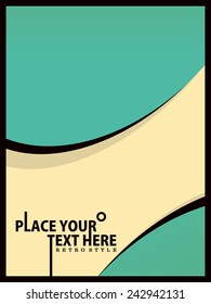Vector vintage flyer design