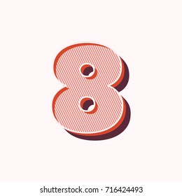 Vector of vintage font. Vintage Retro Typeface. Retro Alphabet
