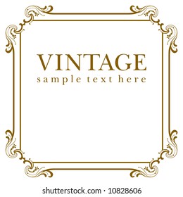 Vector Vintage frame