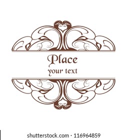 Vector vintage frame