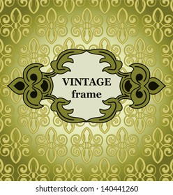 Vector vintage frame