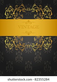 Vector vintage frame