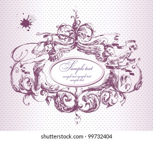 Vector vintage frame