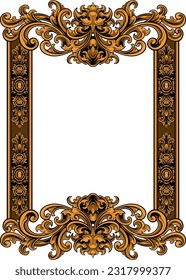 	
Vector of vintage frame, Calligraphic design elements