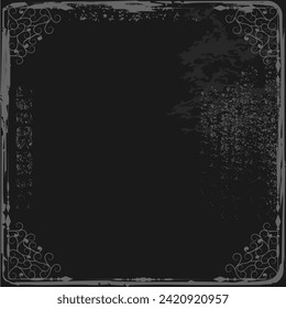 Vector vintage frame - design element retro style - cover square - framed with ornaments