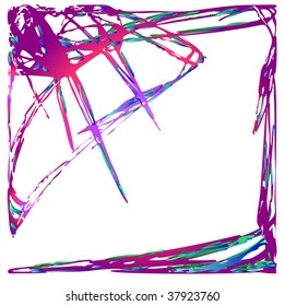 Vector of vintage frame on pattern retro background. Calligraphic design elements. Vector decorative frames. Ornate frames and scroll elements.