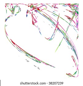 Vector of vintage frame on pattern retro background. Calligraphic design elements. Vector decorative frames. Ornate frames and scroll elements.