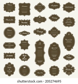 Vector Vintage Frame Set