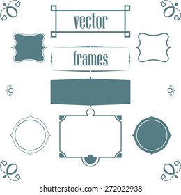 vector vintage frames