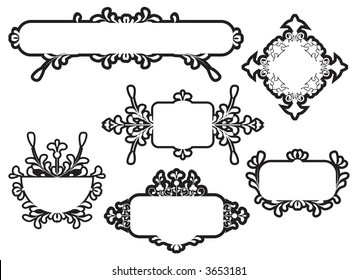 vector vintage frames and borders