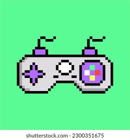 vector vintage game icon illustration design pixel purple color