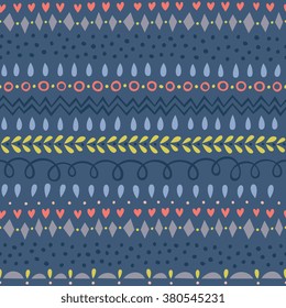 Vector vintage geometric seamless pattern.