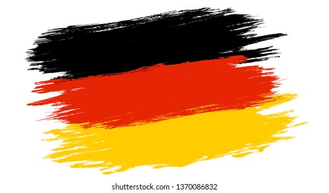 Vector vintage germany flag. Germany flag in grunge style