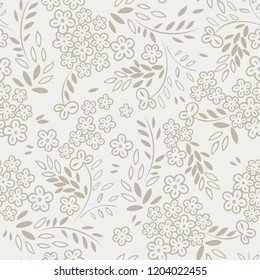 Vector Vintage, great design for any purposes. Modern design. Seamless vintage pattern. Vector flower print. Seamless wallpaper pattern. Fabric print. 