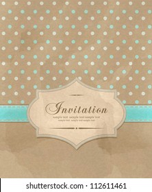 vector vintage greeting card