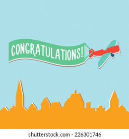 Vector vintage greeting card