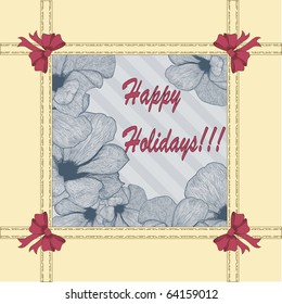 Vector vintage greeting card