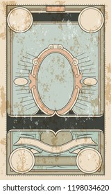 Vector Vintage Grunge Background for Coupon, Trade Card, Certificate, Advertisement