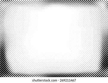 Image Vectorielle Image Vintage Grunge Brush Stroke Dirty Overlay Distress Frame. Square
