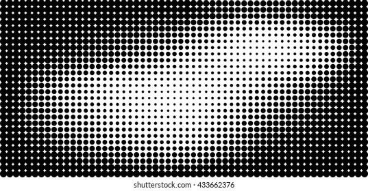 Vector Vintage Grunge Brush Stroke Dirty Overlay Distress Border Frame. Rectangle in Grungy Style for your Design . Halftone Dots Overlay Texture . Wallpaper background distress collection
