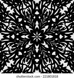Vector Vintage Grunge Winter Background with Snowflake
