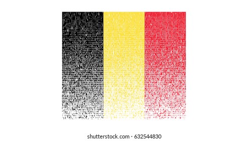 Vector vintage halftone flag of Finland