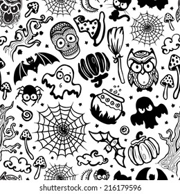 Vector vintage Halloween seamless for your business