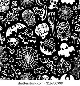 Vector vintage Halloween seamless for your business