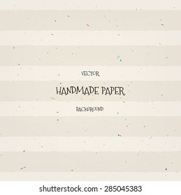 Vector vintage hand crafted lightly striped paper background