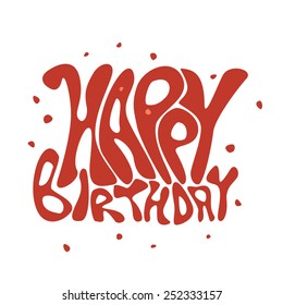 vector vintage happy birthday background