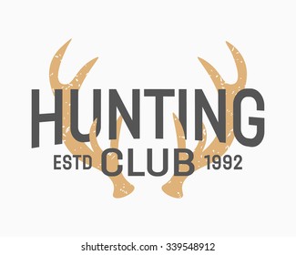Vector vintage hunting emblems