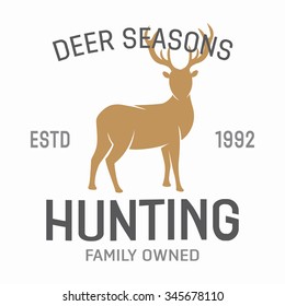 Vector vintage hunting emblems