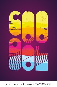 vector Vintage illustration for design t-shirts for cool boy, a call to action via print