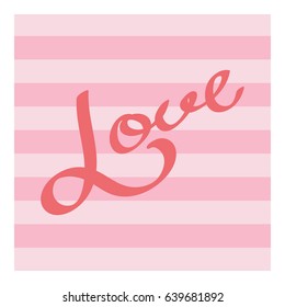 Vector vintage Illustration. Love. Card.Eps10.