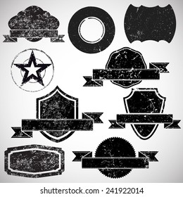 Vector Vintage Insignias Collection .