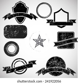 Vector Vintage Insignias Collection . 
