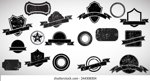 Vector Vintage Insignias Collection . 