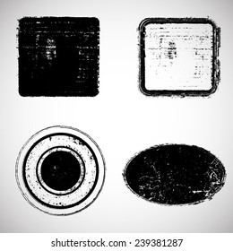 Vector Vintage Insignias Collection . Grunge Elements for your Design .