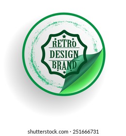 Vector Vintage Insignias .  Element for your Design . Banner, Stamp, Logo, Icon, Label or Badge