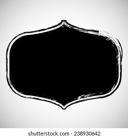 Vector Vintage Insignias . Grunge Element for your Design . Banner, Stamp, Logo, Icon, Label or Badge . Retro Frame for Emblem . 
