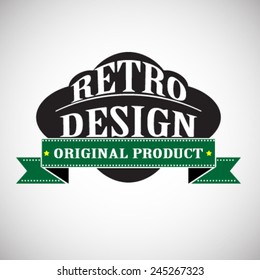 Vector Vintage Insignias . Retro Background . 