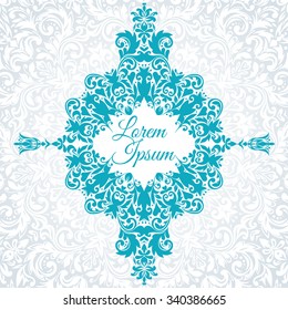 Vector vintage invitation card template