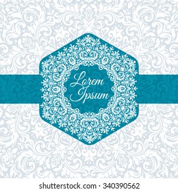 Vector vintage invitation card template